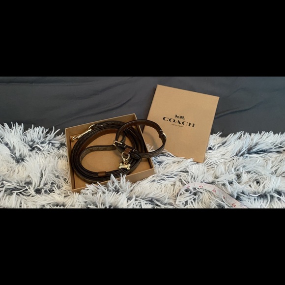 2 PIECE GIFT SET: Coach SMALL LOGO Dog Leash+Strap - Picture 8 of 13